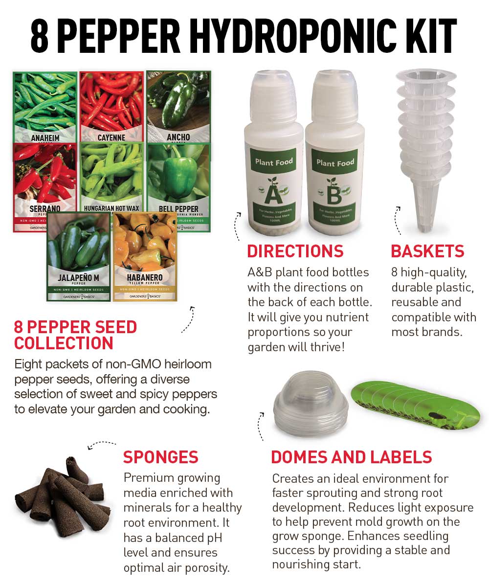Pepper Hydroponic Grow Kit