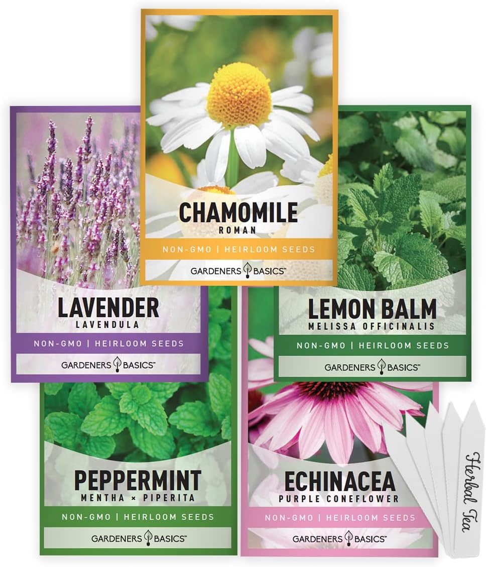 Herbal Tea Seed Starter Kit – Grow Soothing, Homegrown Herbs for Fresh Teas