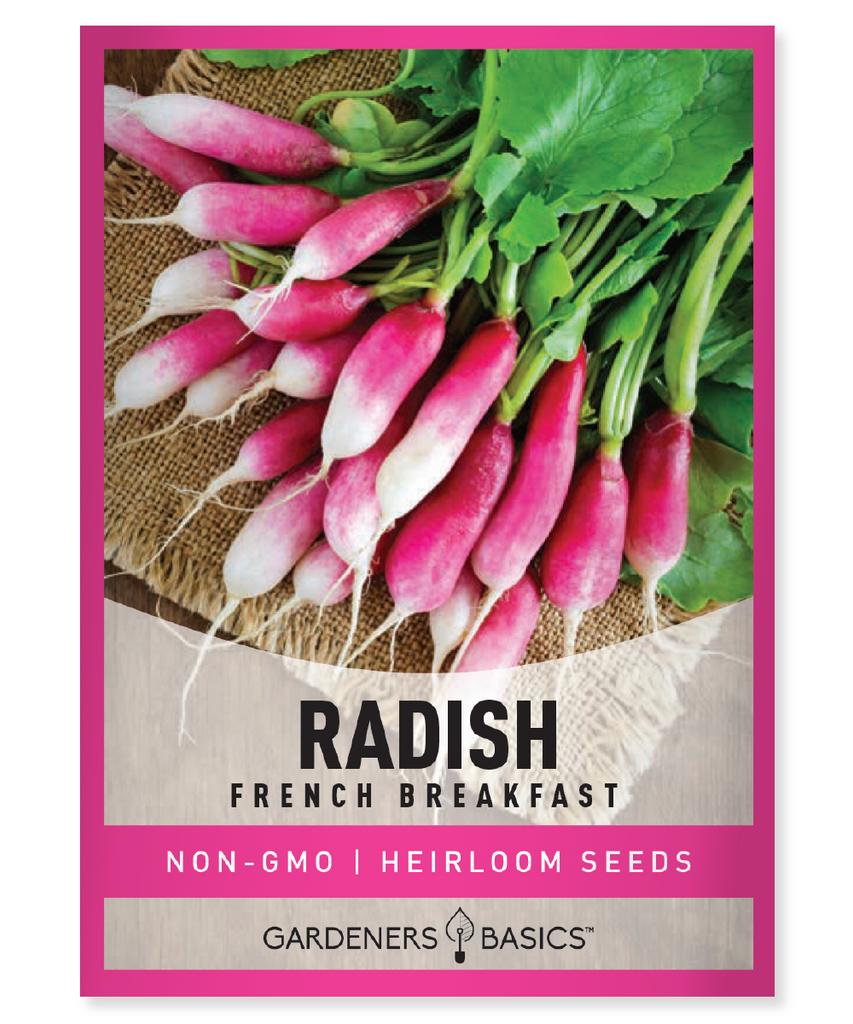 French Breakfast Radish Seeds For Planting Non-GMO Seeds For Home Vegetable Garden