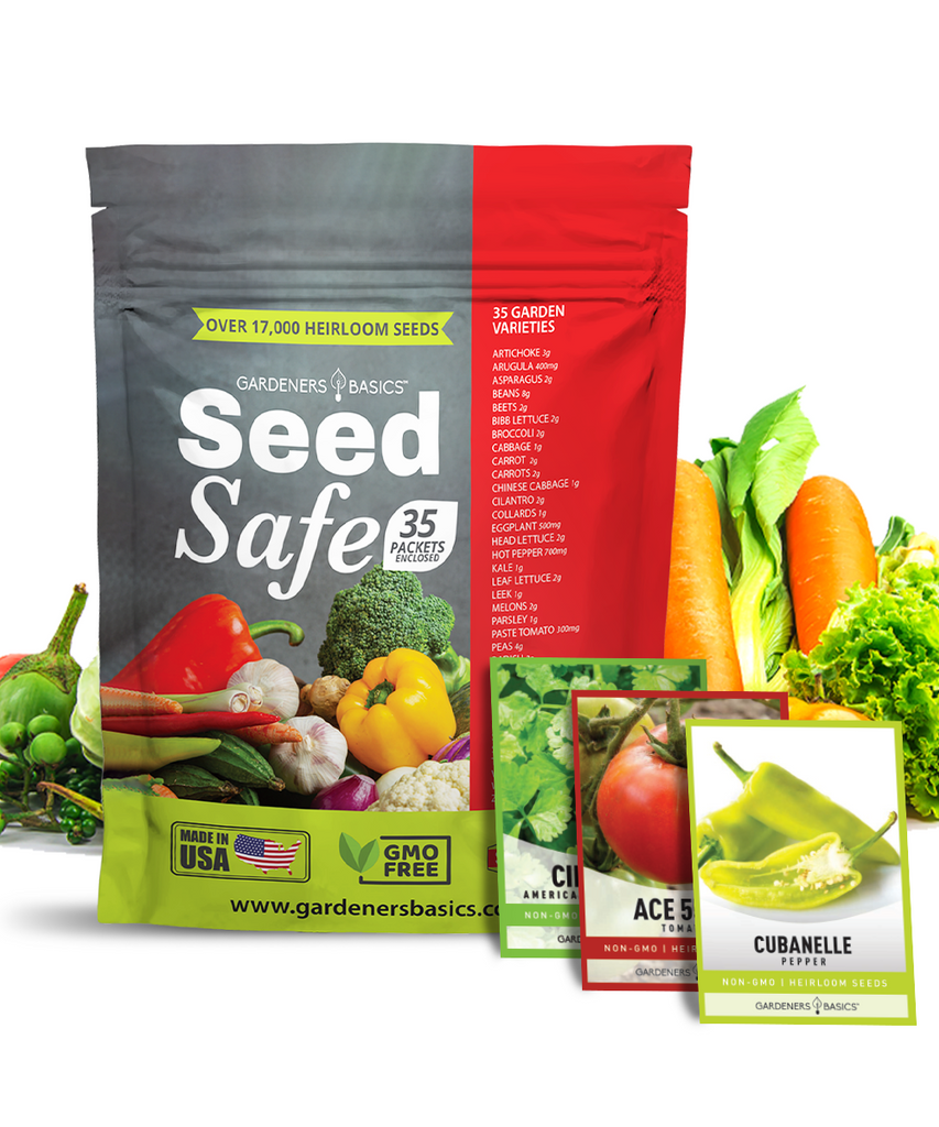 Premium Seed Safe Survival Seed Kit - 35 Varieties for Sustainable Living