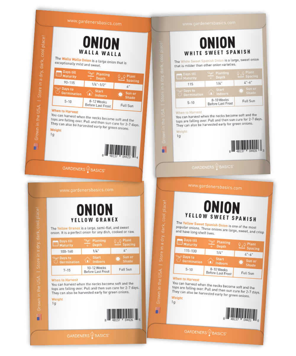 Onion Seed Assortment | 8 Variety Pack