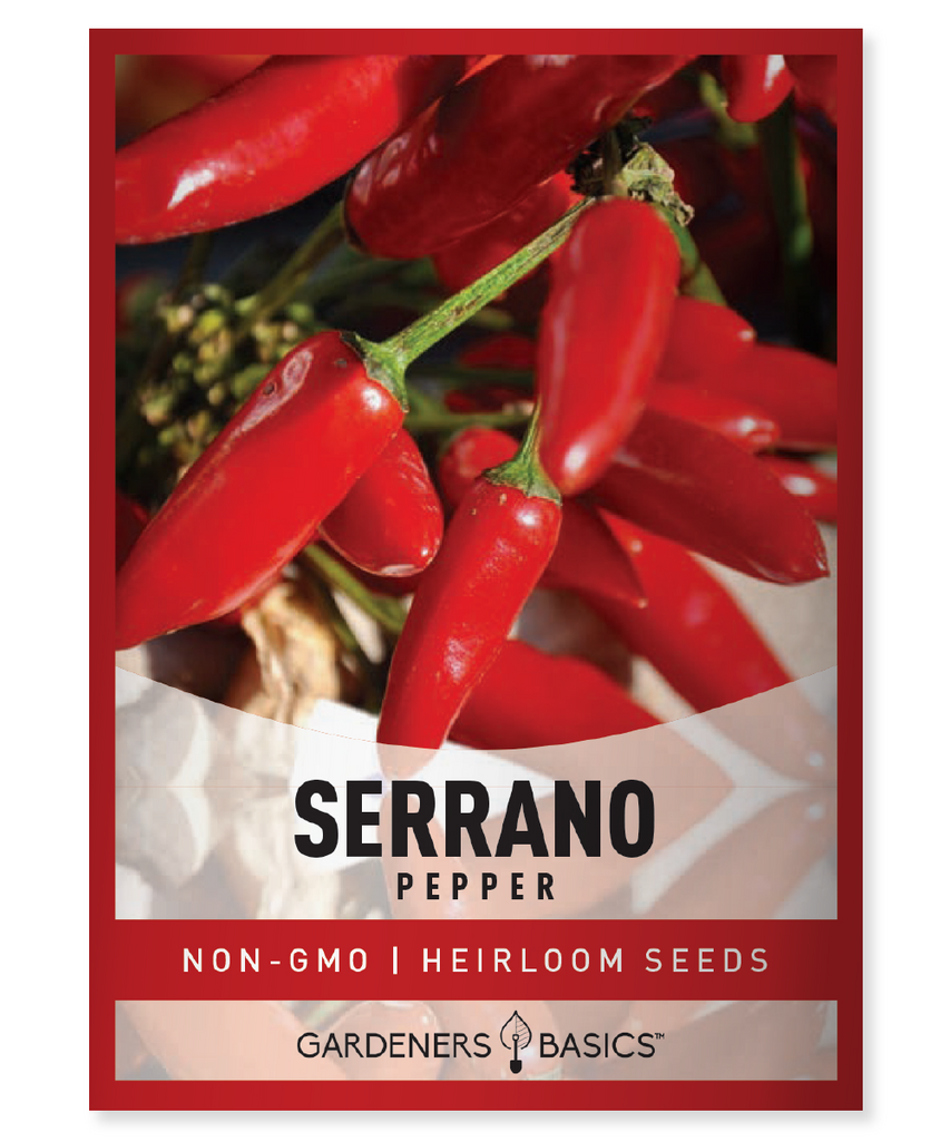 Serrano Pepper Seeds For Planting Non-GMO Seeds For Home Pepper Garden Vegetables