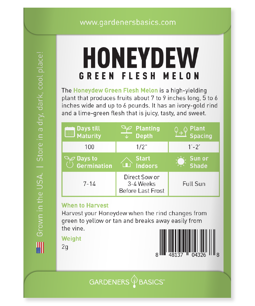 Grow Nutrient-Rich Green Flesh Honeydew Melons in Your Backyard