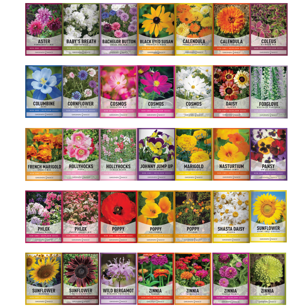 Ultimate Flower Seed Collection: 35 Stunning Varieties for an Eye-Catching Garden