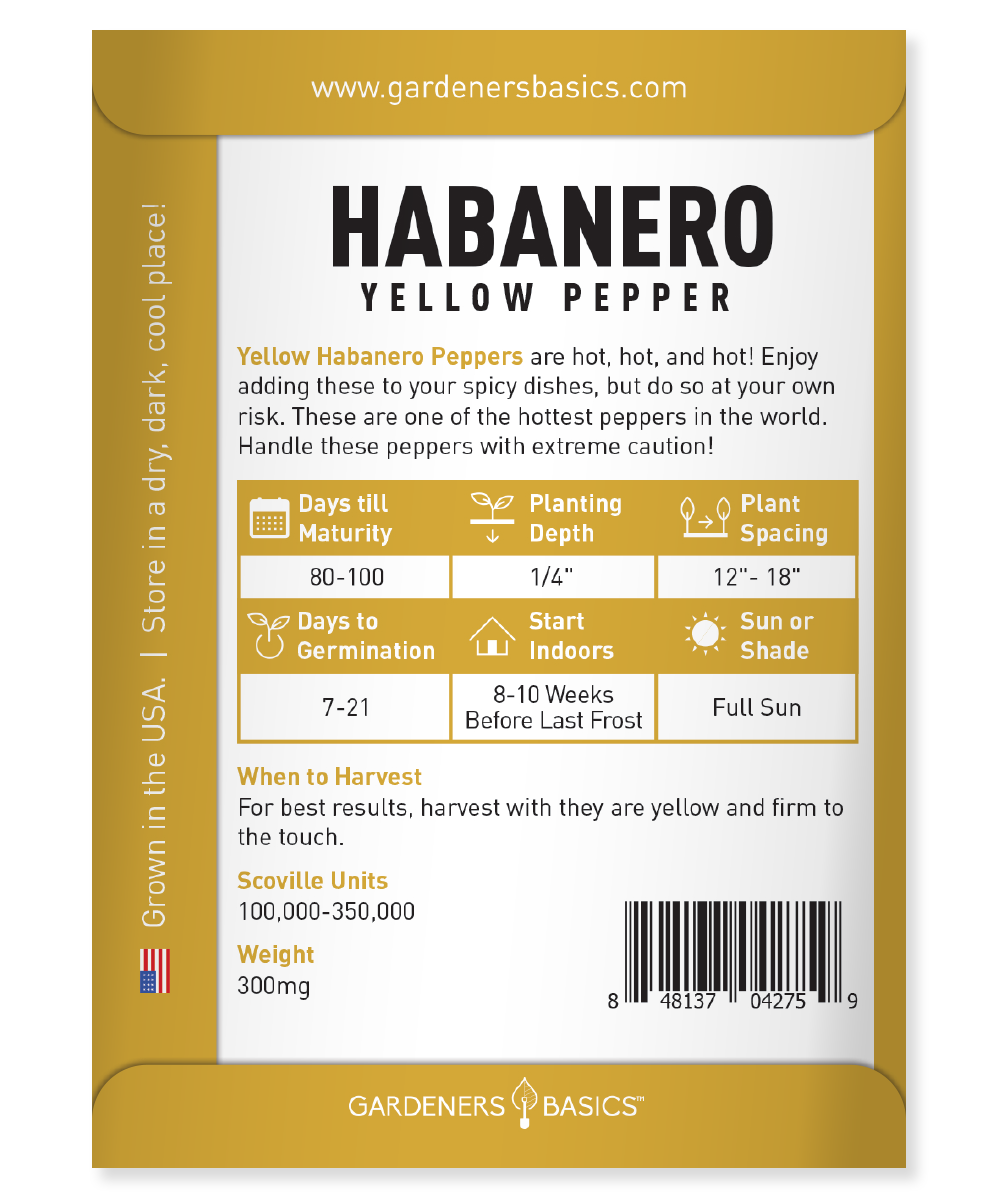 Grow Your Own Yellow Habanero Peppers: A Step-by-Step Guide