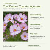 Separate seed packets allow individual sowing, flexible garden placement and identification with included plant markers.