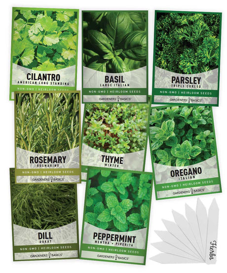 Complete Herb Growing Kit – Fresh Basil, Oregano, Cilantro & More