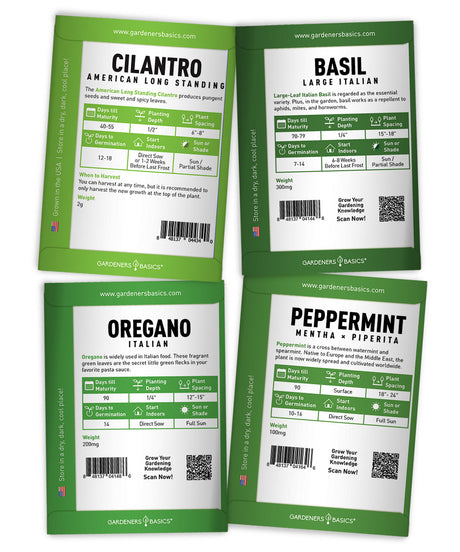 Culinary Herb Seed Kit – Grow Basil, Dill, Parsley, Thyme & More