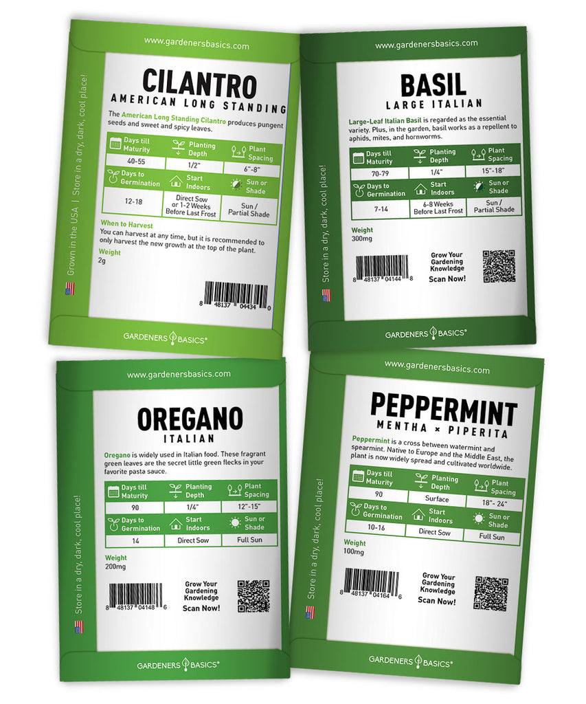 Culinary Herb Seed Kit – Grow Basil, Dill, Parsley, Thyme & More