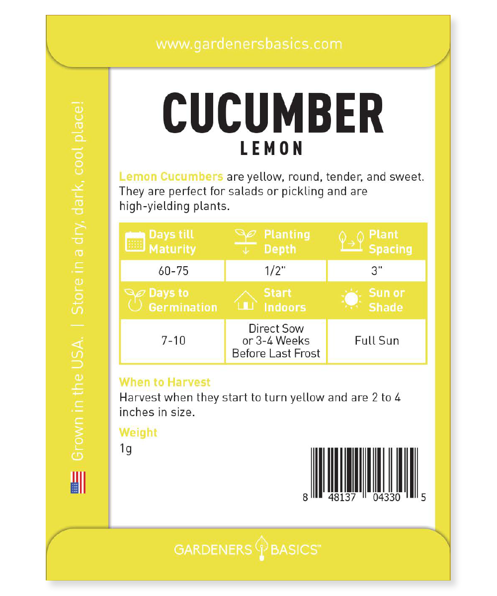planting lemon cucumber seeds Lemon Cucumber Seeds for Planting: Non-GMO Seeds for Delicious Harvest – Gardeners Basics
