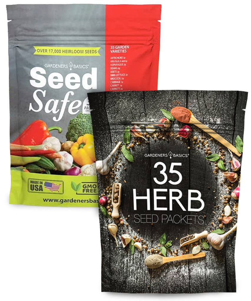 survival seed kit, herb seed variety pack, non-GMO seeds, heirloom seeds, vegetable seeds, fruit seeds, herb seeds, gardening, sustainable garden, seed safe, gardeners basics, mylar seed bags, garden variety pack, seed collection, ultimate seed kit