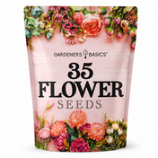 Gardeners Basics 35 Flower Seeds variety pack with heirloom annual and perennial flower seeds