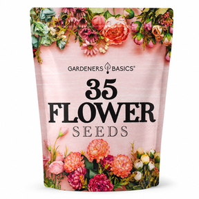Gardeners Basics 35 Flower Seeds variety pack with heirloom annual and perennial flower seeds