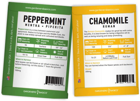 5 Herbal Tea Plants You Can Grow – Non-GMO Seed Kit for Indoor & Outdoor Gardens