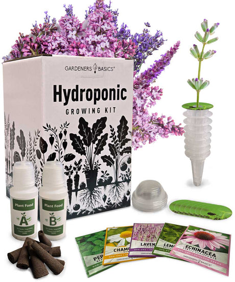 5 Herbal Tea Hydroponic Grow Kit – Grow Chamomile, Peppermint, Lavender & More