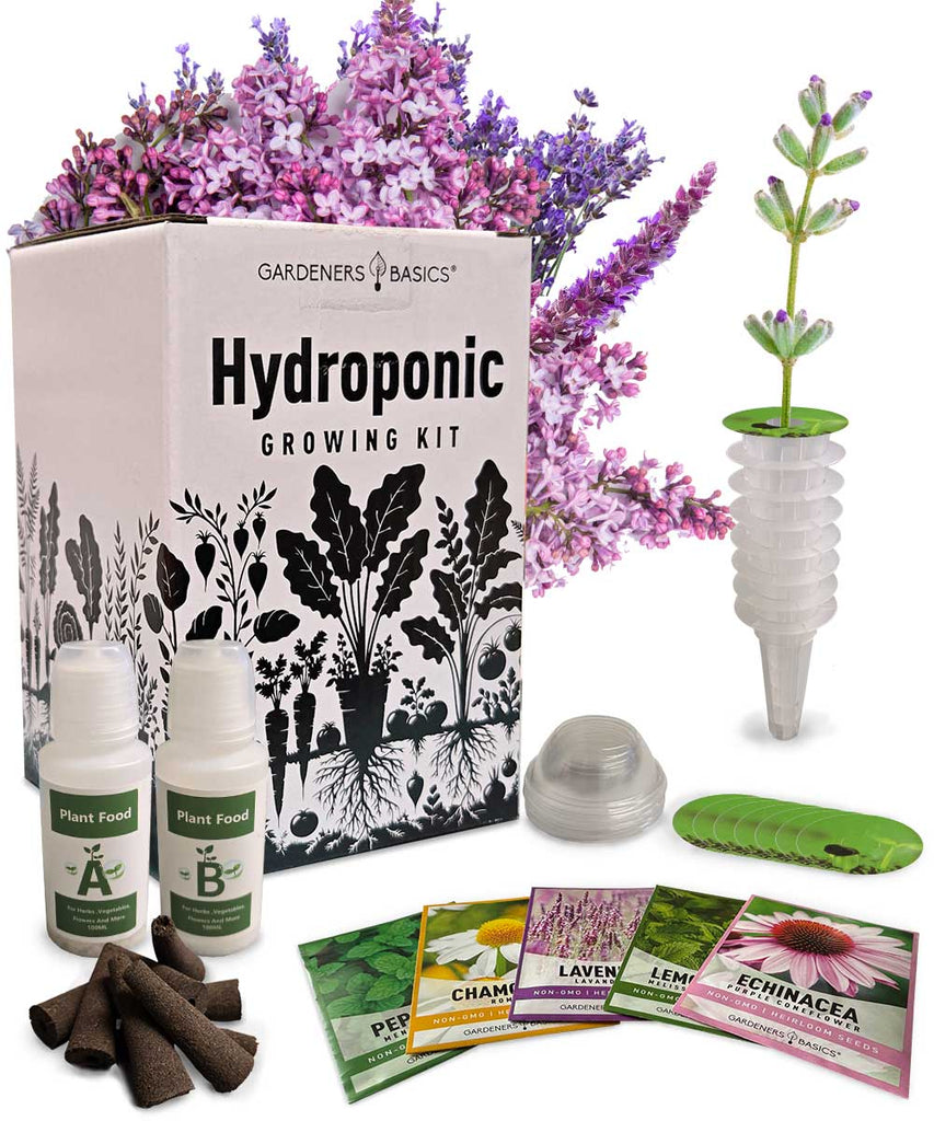 5 Herbal Tea Hydroponic Grow Kit – Grow Chamomile, Peppermint, Lavender & More