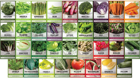 35 vegetable, fruit and herb seed packet varieties from the Seed Safe Kit included in the Ultimate Survival Seed Kit