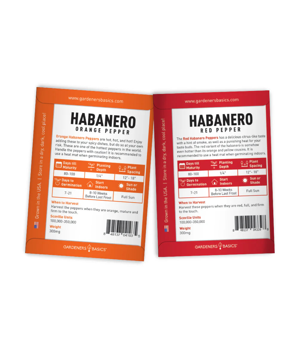 Ghost Pepper & Habanero Seeds for Planting – Complete Starter Kit