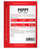 Grow Your Own Pollinator Garden with Red Corn Poppy Seeds