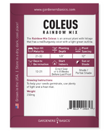 Coleus Rainbow Mix: Easy-to-Grow, Colorful Perennial for Shade