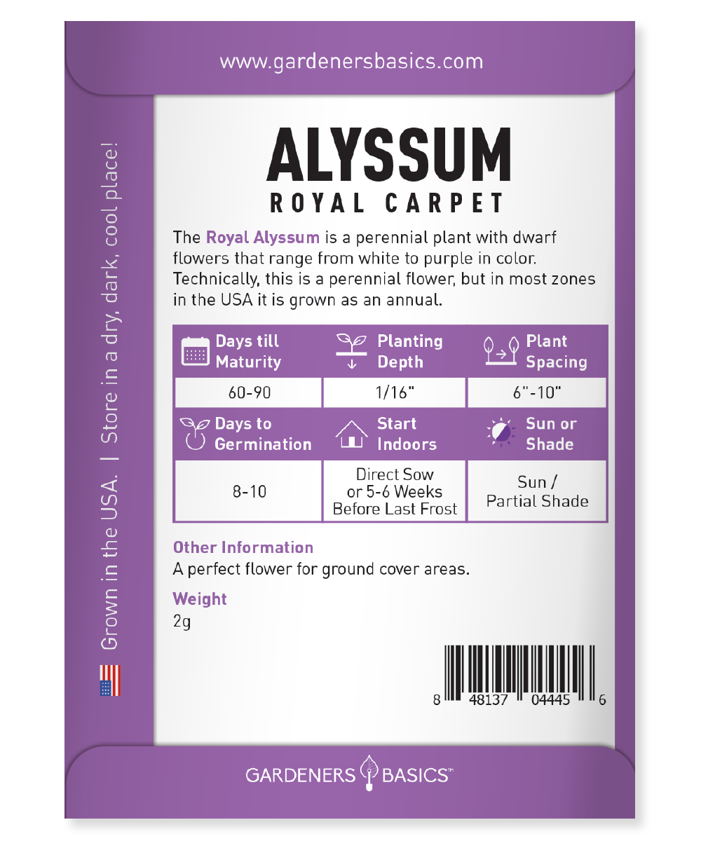 Experience the Charm of Royal Carpet Dwarf Sweet Alyssum in Your Garden
