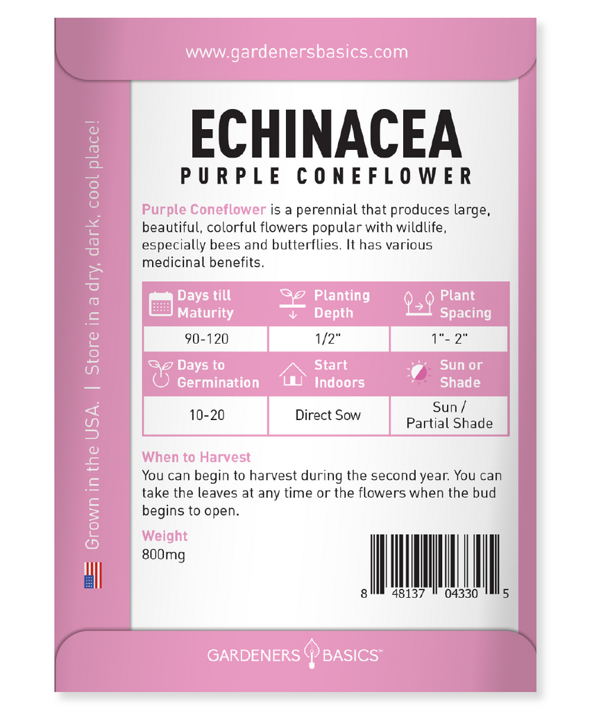 High-Quality Echinacea Purpurea Seeds - Enhance Your Garden with Purple Coneflower