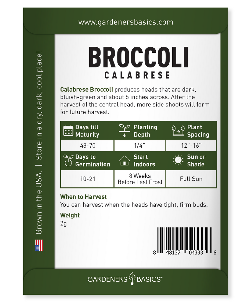 Grow Your Own Nutrient-Rich Calabrese Broccoli with Premium Seeds