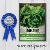 Quality assurance information for Gardeners Basics Parris Island Cos romaine lettuce seeds