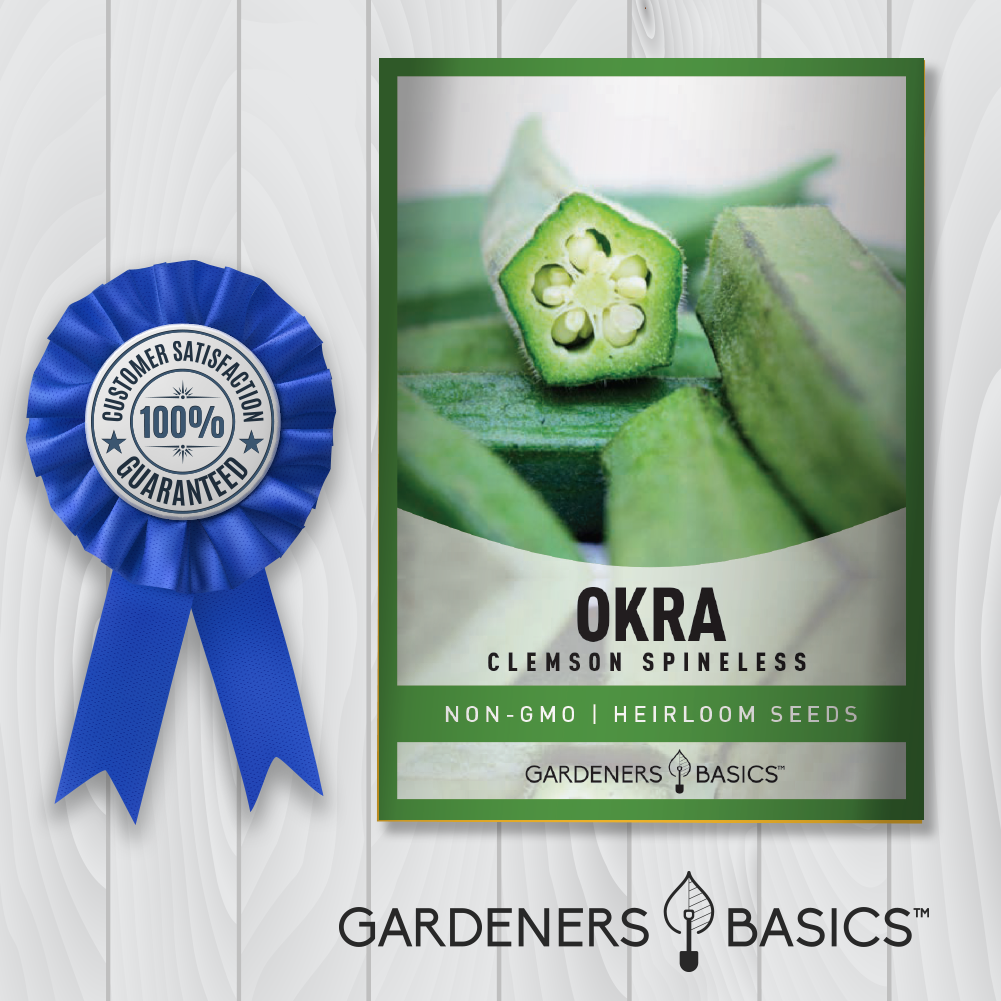 Clemson Spineless Okra Seeds For Planting Non-GMO Seeds For Home Garden