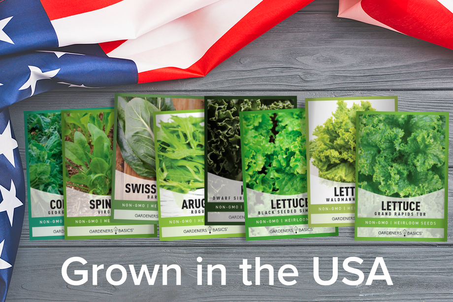 wholesale garden seeds 8 Leafy Green Salad Seeds Variety Pack – Non-GMO, Heirloom Seeds –  Gardeners Basics