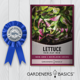 Plant & Harvest Beautiful Red Oakleaf Lettuce – High-Quality, Non-GMO Seeds