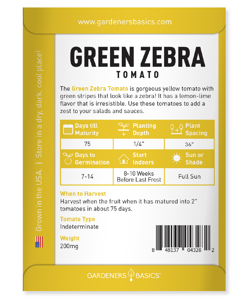Your Garden Deserves the Best: Plant Our Green Zebra Tomato Seeds Today