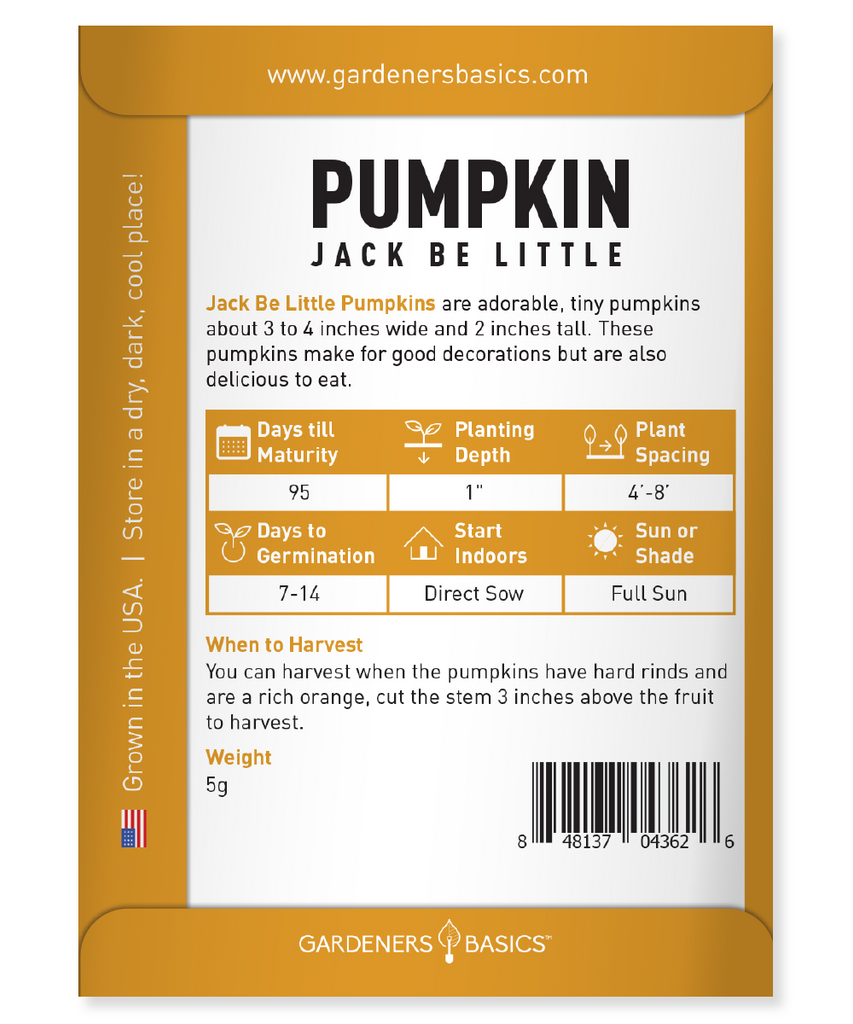 Plant Jack Be Little Pumpkin Seeds for a Unique Garden Experience