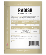Grow Your Own Nutritious and Flavorful White Icicle Radishes