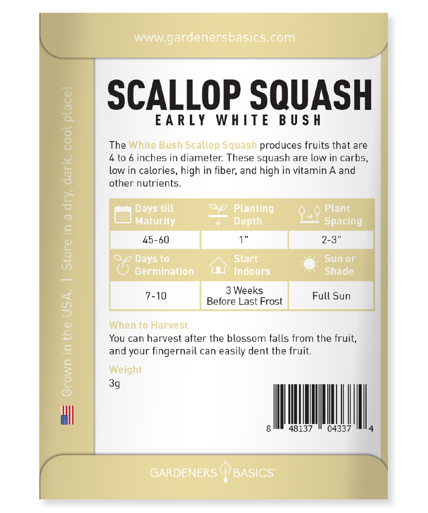 Easy-to-Grow Early White Bush Scallop Squash: Perfect for Novice Gardeners