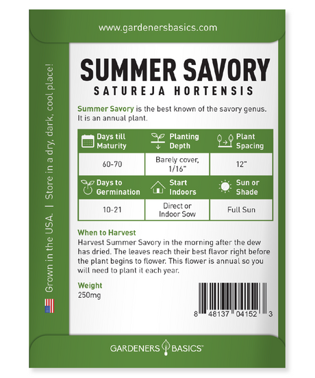Summer Savory Seeds: Transform Your Garden into a Culinary Paradise
