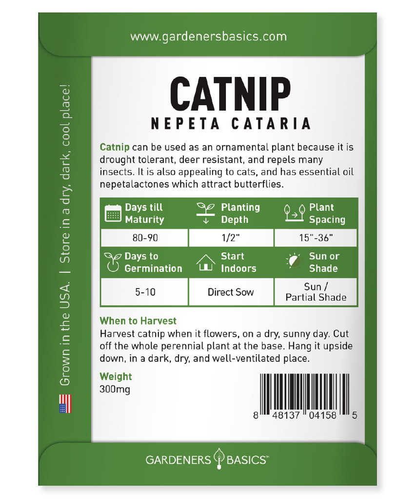 Catnip Seeds - The Perfect Choice for Cat Lovers and Garden Enthusiasts