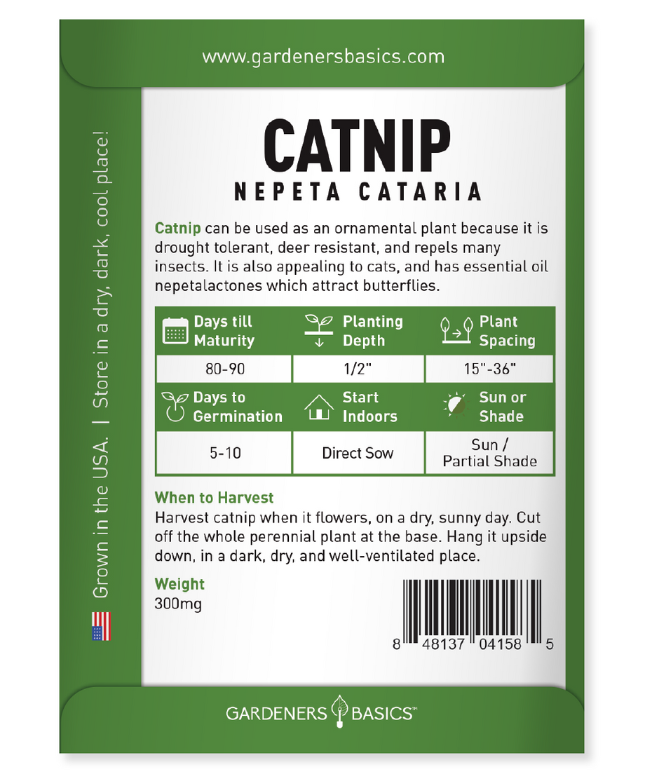 catnip seeds planting instructions Shop Heirloom Catnip Seeds