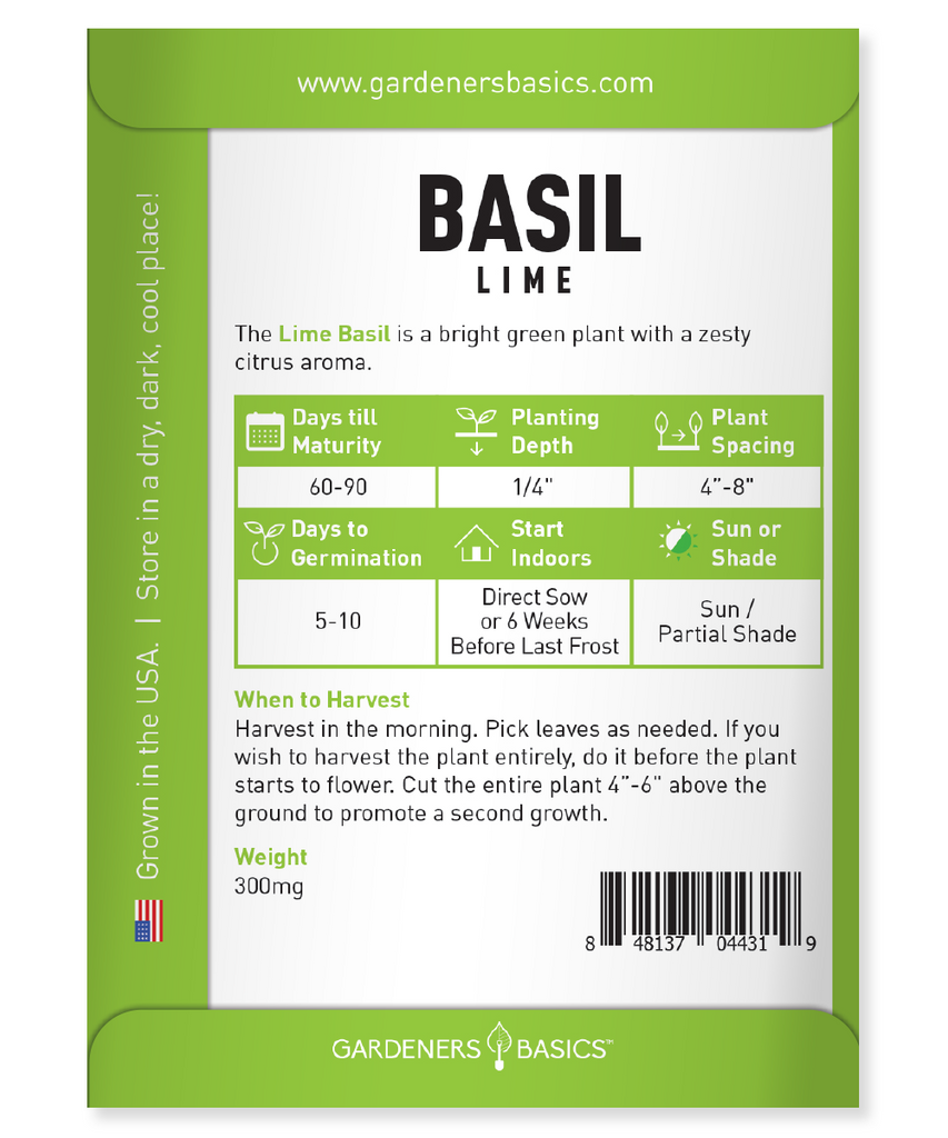 Grow Your Own Exotic Herbs with Heirloom Lime Basil Seeds