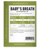 Baby's Breath Flower Seeds: Transform Your Landscape in Just 45 Days