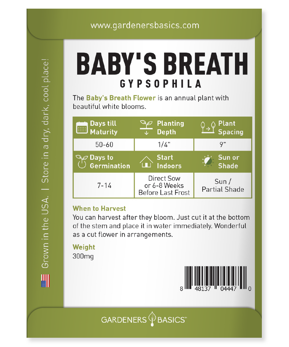 Baby's Breath Flower Seeds for Planting - Create a Dreamy Garden