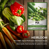 Snap Sugar Daddy Pea Seeds For Planting Non-GMO Seeds For Home Vegetable Garden Heirloom