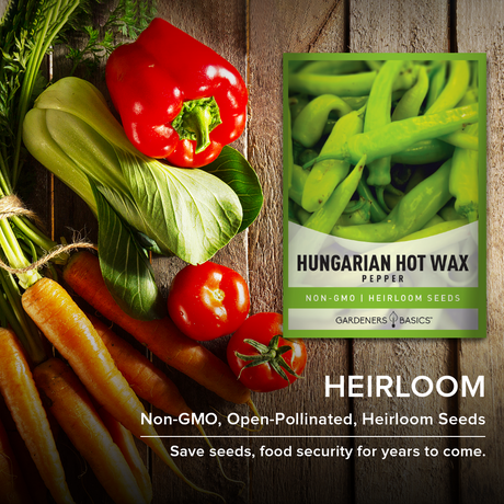 Hungarian Hot Wax Pepper Seeds For Planting Non-GMO Vegetable Seeds For Home Pepper Garden Heirloom