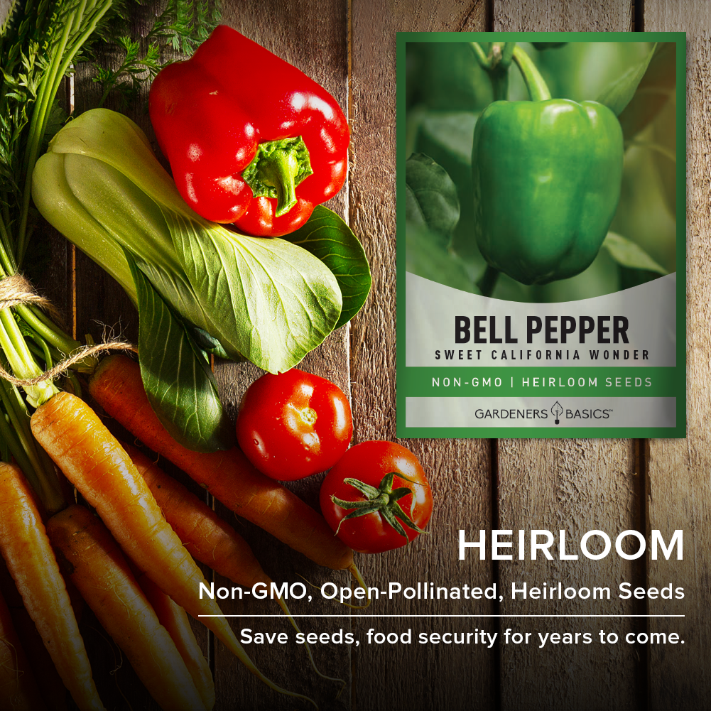Sweet California Wonder Bell Pepper Seeds For Planting Non-GMO Seeds For Home Vegetable Garden Heirloom