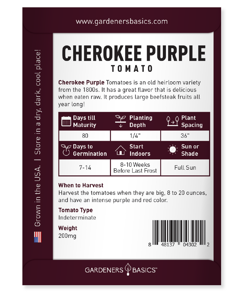 Cherokee Purple Tomato Seeds: A Must-Have for Every Home Garden