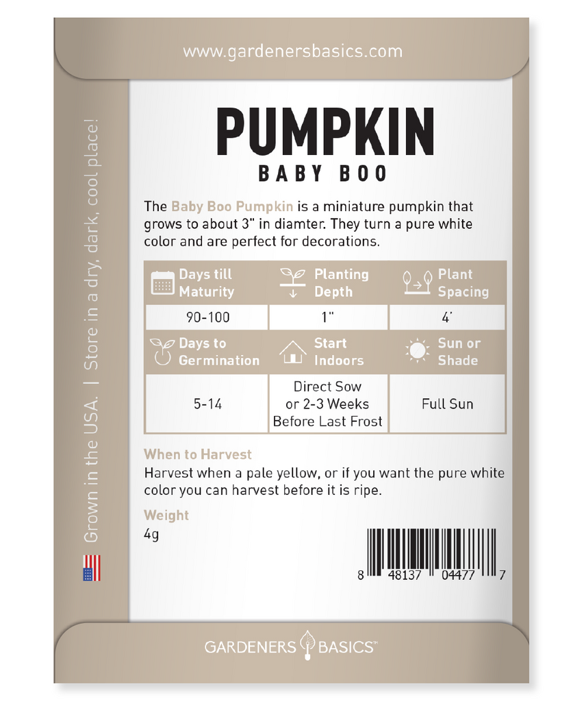 Baby Boo Pumpkins: The Ultimate Decorative and Edible Mini Pumpkin Seeds