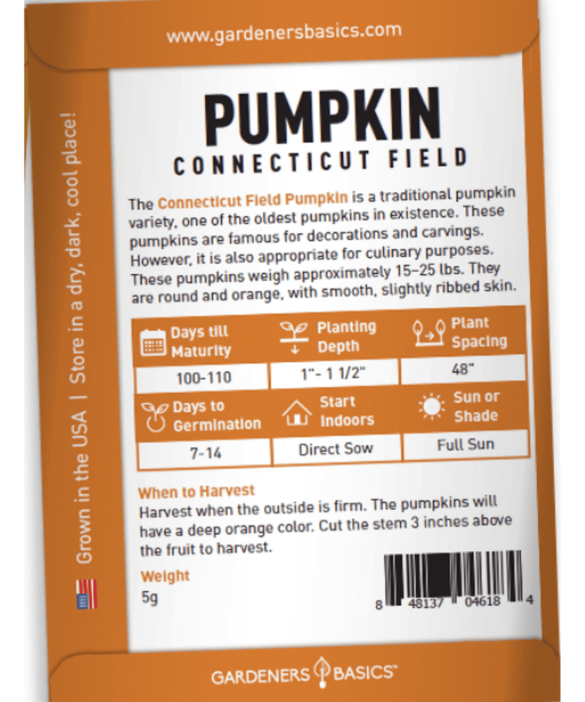 Connecticut Field Pumpkins: Heirloom Seeds for Bountiful Harvests & Unforgettable Memories