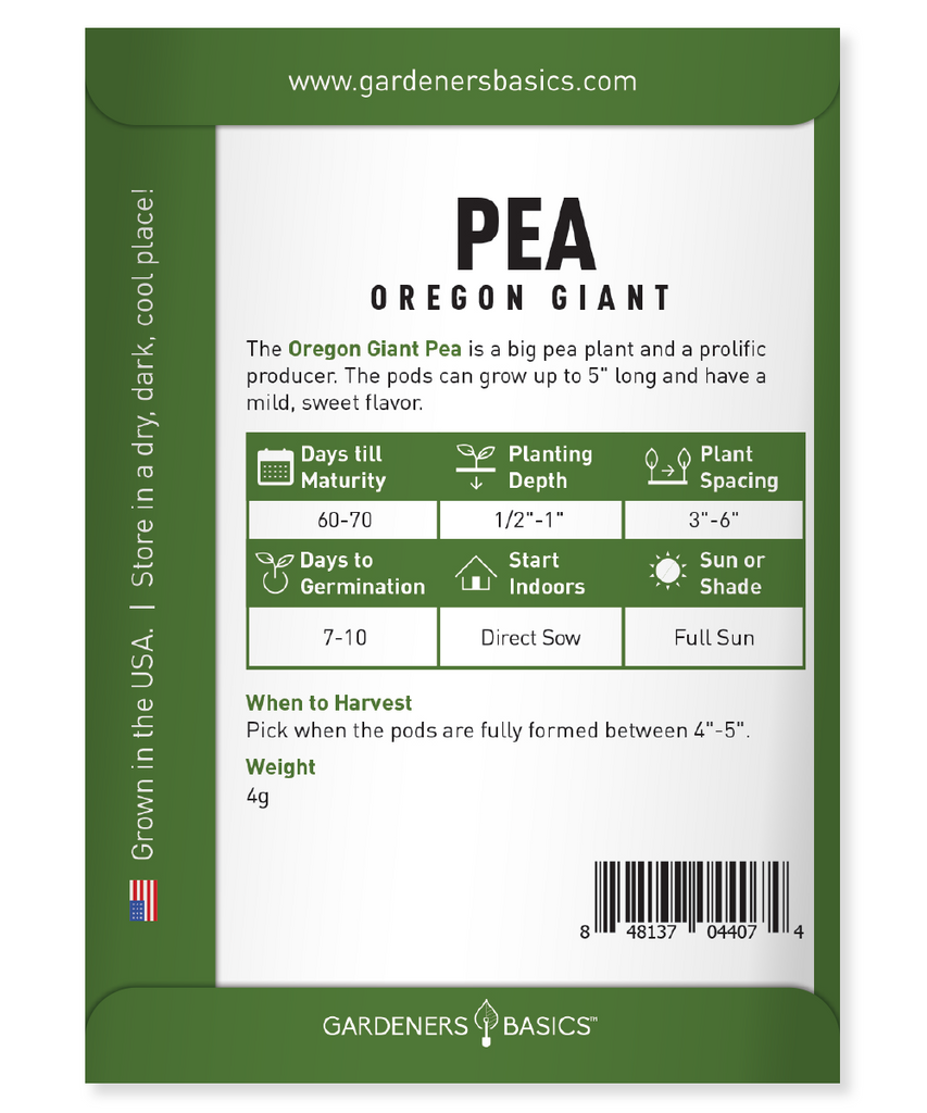 Plant a Pea Paradise with Oregon Giant Pea Seeds: Easy & Delicious