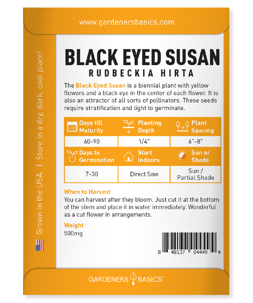Plant Black Eyed Susan Seeds for a Thriving Pollinator-Friendly Garden