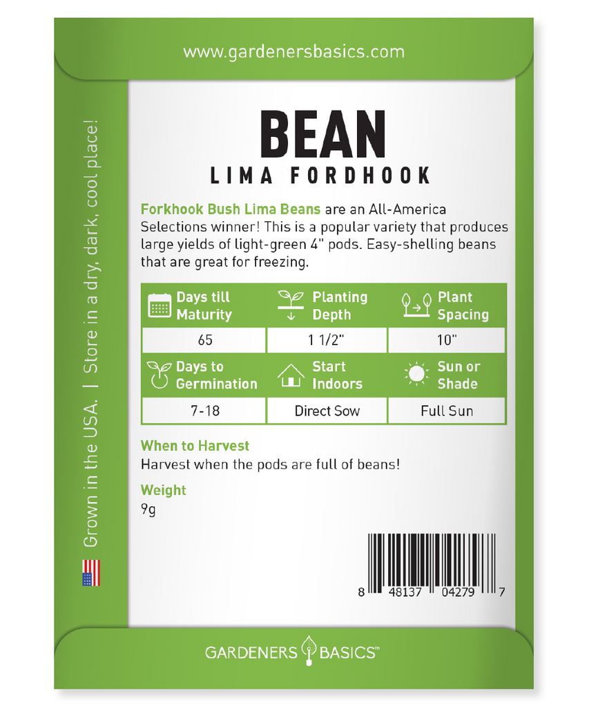 Plant Fordhook Lima Bean Seeds for a Nutritious & Tasty Crop